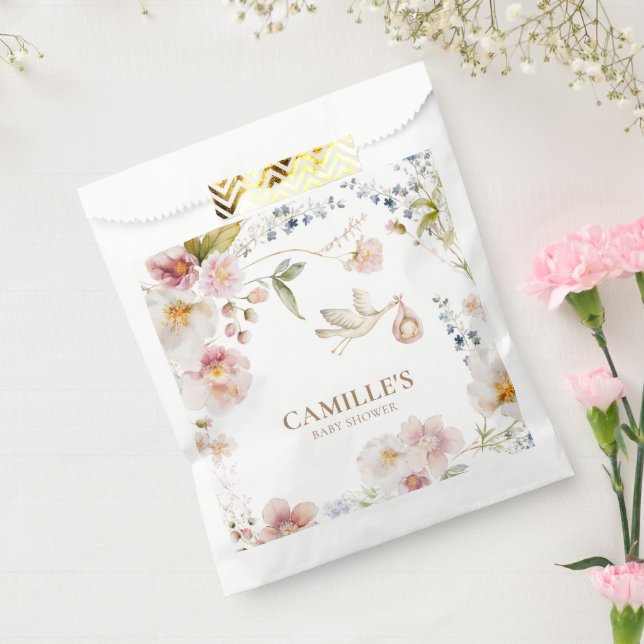 Wildflower Spring Girl Baby Shower Favour Bags (Sealed)