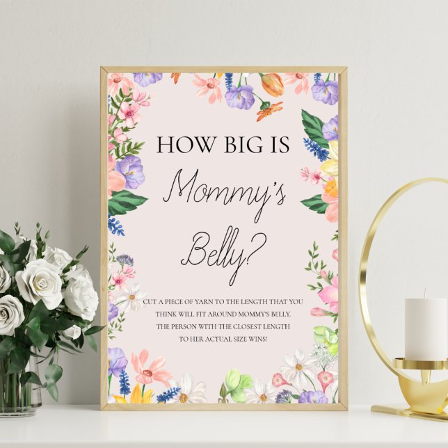 Wildflower Spring How Big Is Mummy's Belly Game  Photo Print (Creator Uploaded)