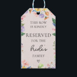 Wildflower Spring Wedding Reserved Chair Tag<br><div class="desc">For more advanced customisation of this design,  simply select the "Customise It" button above!</div>