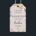 Wildflower Spring Wedding Reserved Chair Tag<br><div class="desc">For more advanced customisation of this design,  simply select the "Customise It" button above!</div>