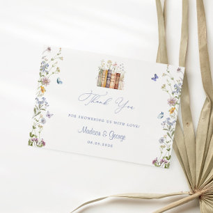 Wildflower Storybook Baby Shower Thank You Enclosure Card