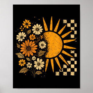 Wildflower Sun Thanksgiving Autumn Fall Yall Poster