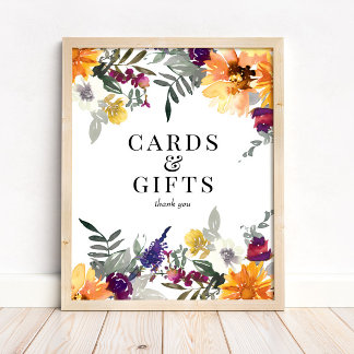 Wildflower Sunflower Cards & Gifts Sign