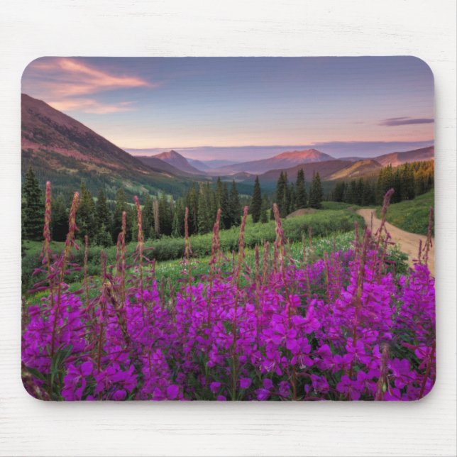 Wildflower Sunrise | Crested Butte, Colorado Mouse Mat (Front)