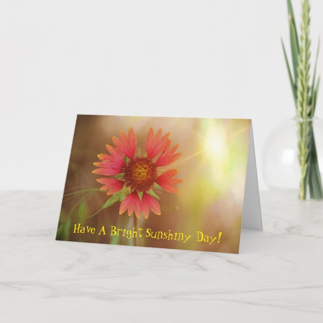 Wildflower Sunshine Thinking About You Card (Front)
