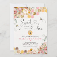 Wildflower Sweet As Can Bee Baby Shower