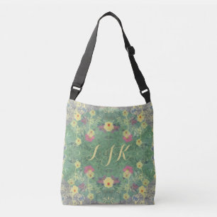 Wildflower Symmetry  Crossbody Bag