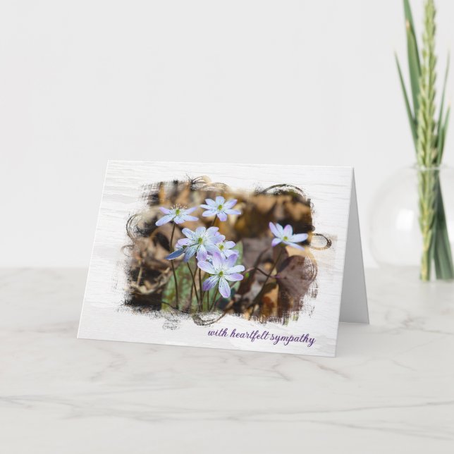 Wildflower Sympathy Card (Front)