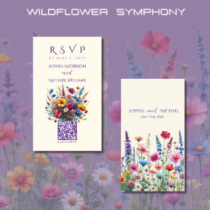 Wildflower Symphony-RSVP-QR code- Business Card