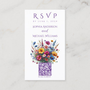 Wildflower Symphony-RSVP-QR code- Business Card