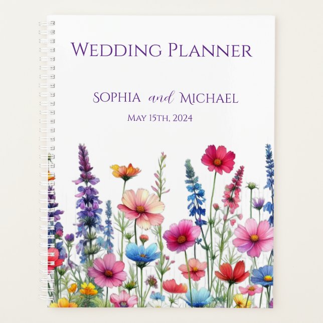 Wildflower Symphony-Wedding-Planner Planner (Front)