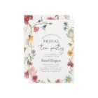 Wildflower Tea Bridal Shower Invitation