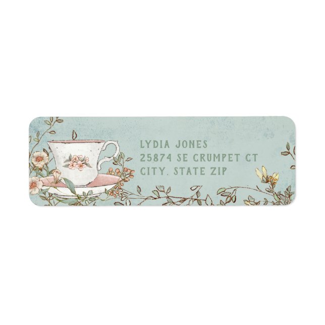 Wildflower Tea Party  Label (Front)