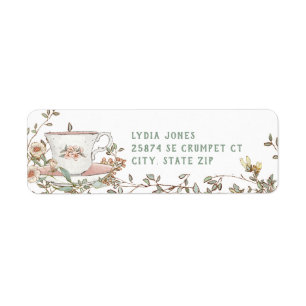 Wildflower Tea Party  Label