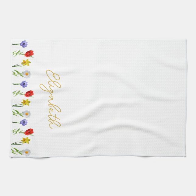 Wildflower Tea Towel (Horizontal)