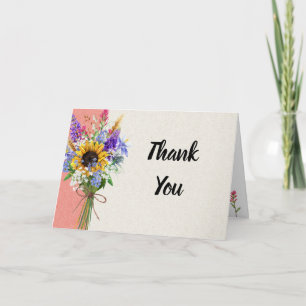 Wildflower Thank You Card