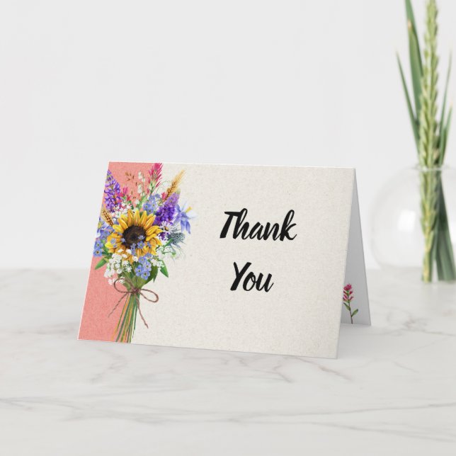 Wildflower Thank You Card (Front)
