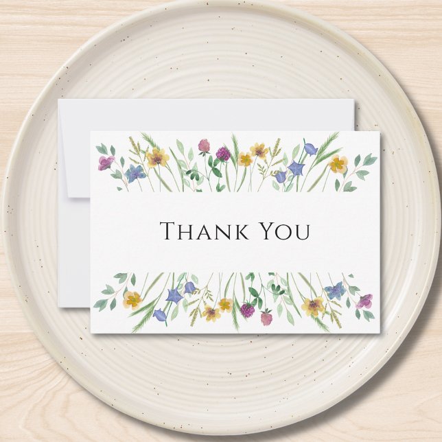 Wildflower  thank you card (Creator Uploaded)