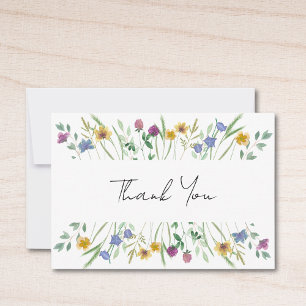 Wildflower  thank you card
