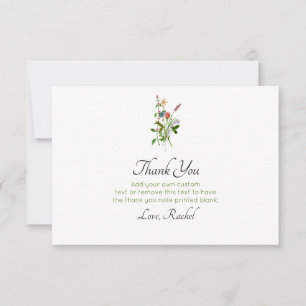 Wildflower Thank You Cards