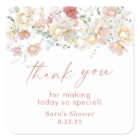 Wildflower Thank You Favour Sticker | Modern Flora