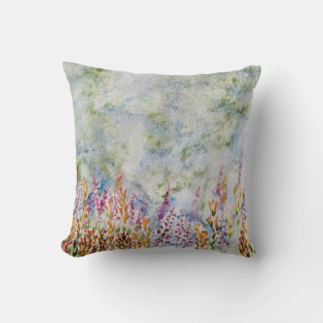 Wildflower Throw Pillow (Front)