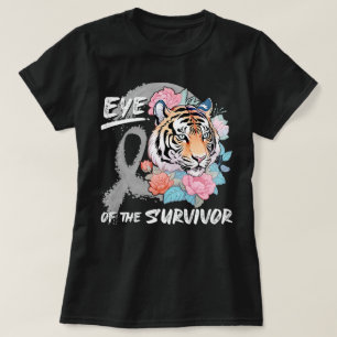 Wildflower Tiger Brain Tumour Eye Of The Survivor T-Shirt