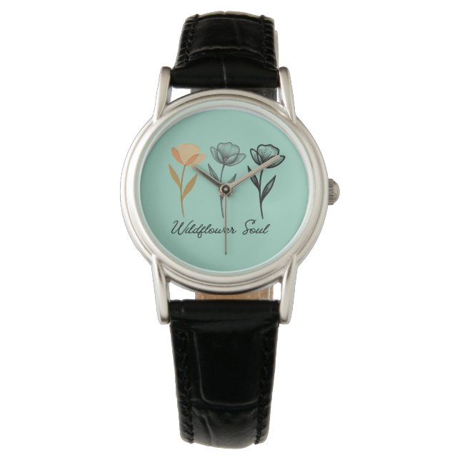 Wildflower trendy Design Watch (Front)