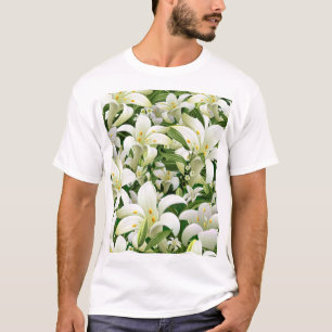 Wildflower Tulips: Watercolor Style Pattern T-Shirt