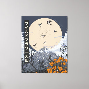 Wildflower Volcano Canvas Print