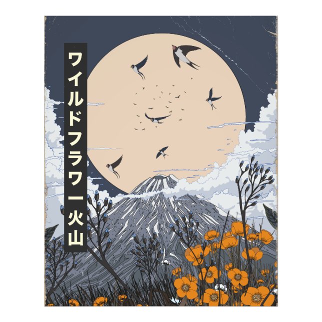 Wildflower Volcano Photo Print (Front)