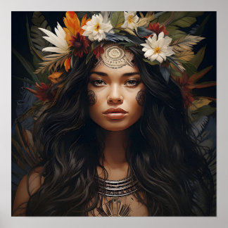 Wildflower Warrior Art Poster