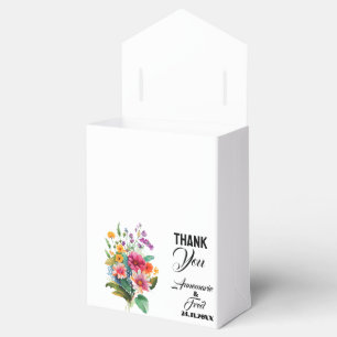 Wildflower Watercolor Favour Box
