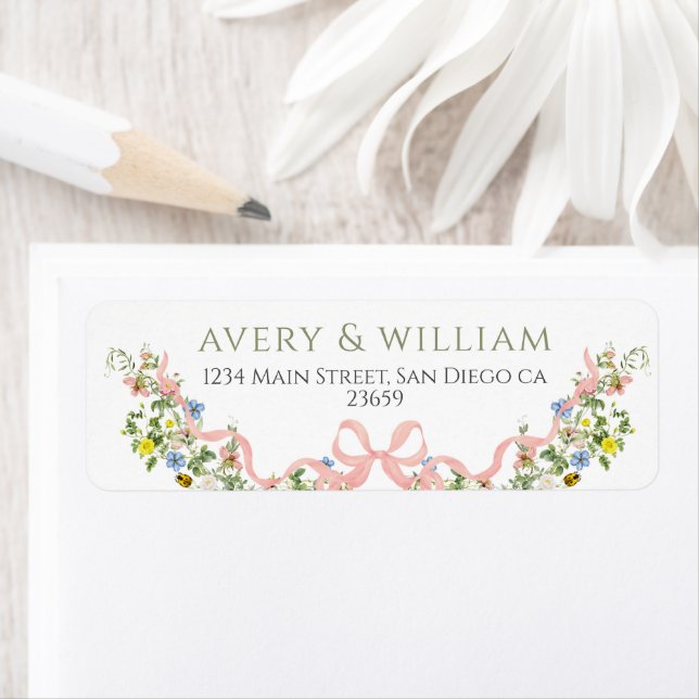 Wildflower Watercolor Garden Elegant Wedding (Insitu)