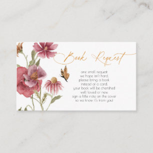 Wildflower Watercolor Girl Book Request Enclosure