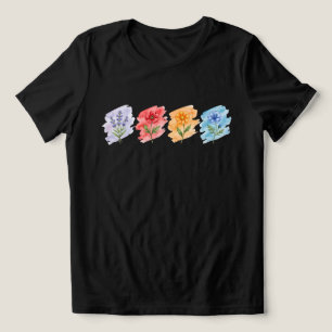 Wildflower Watercolor T-Shirt Tri-Blend Shirt