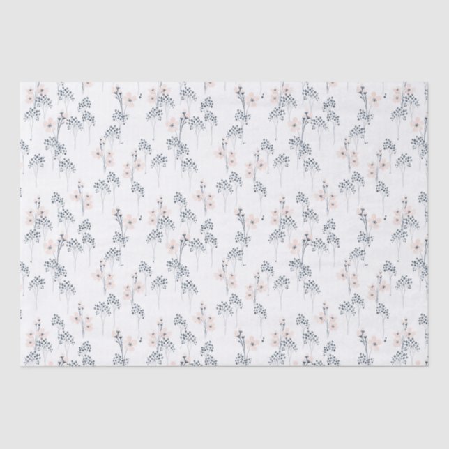 Wildflower Watercolor Tissue Paper (Front)