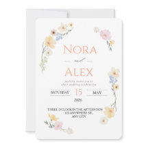 Wildflower Watercolor Wedding