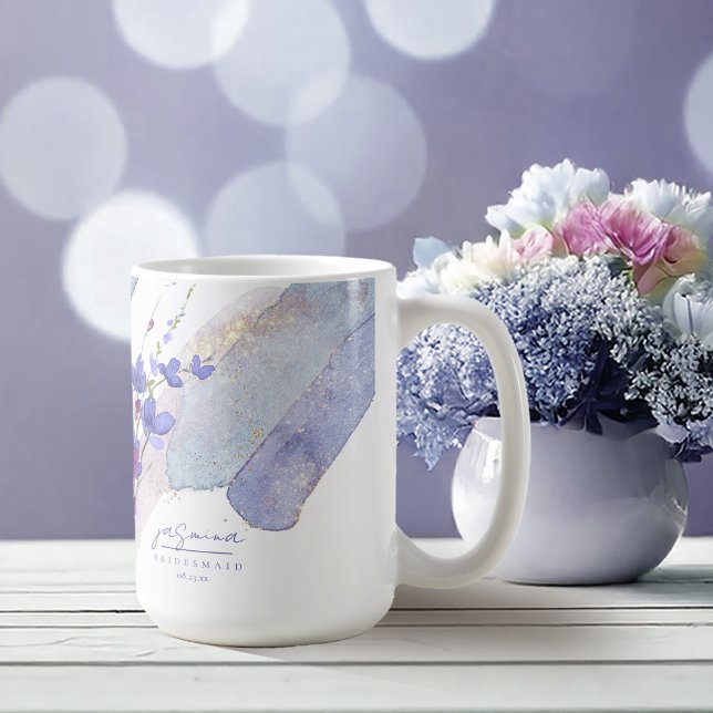 Wildflower Wedding Bridesmaid Peri ID954 Coffee Mug (Creator Uploaded)