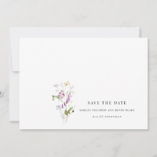 Wildflower Wedding Floral Save the Date
