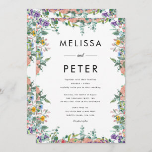 Wildflower Wedding Invitation