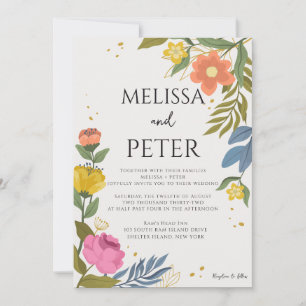 Wildflower Wedding Invitation