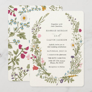 Wildflower Wedding Invitation