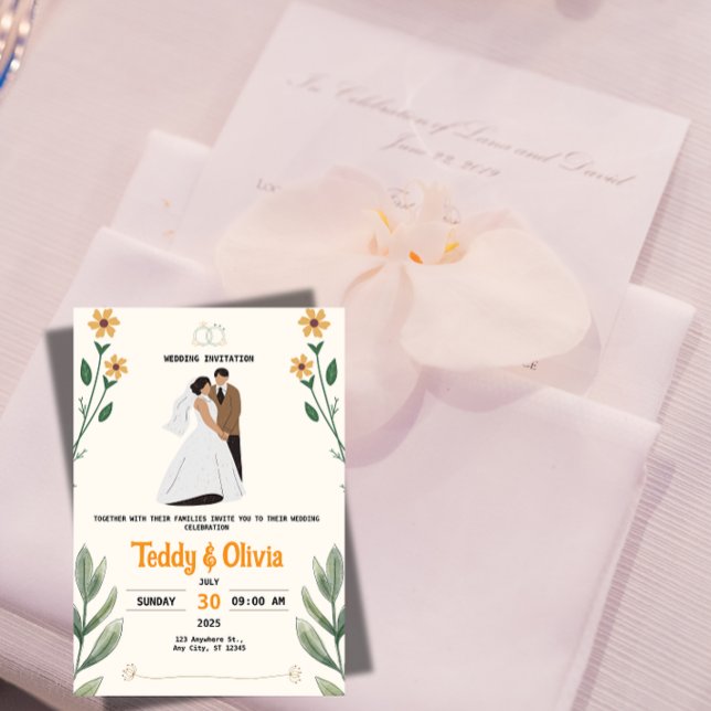 Wildflower Wedding Invitation (Creator Uploaded)