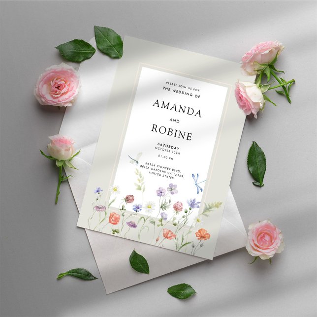 Wildflower Wedding Invitation (Creator Uploaded)