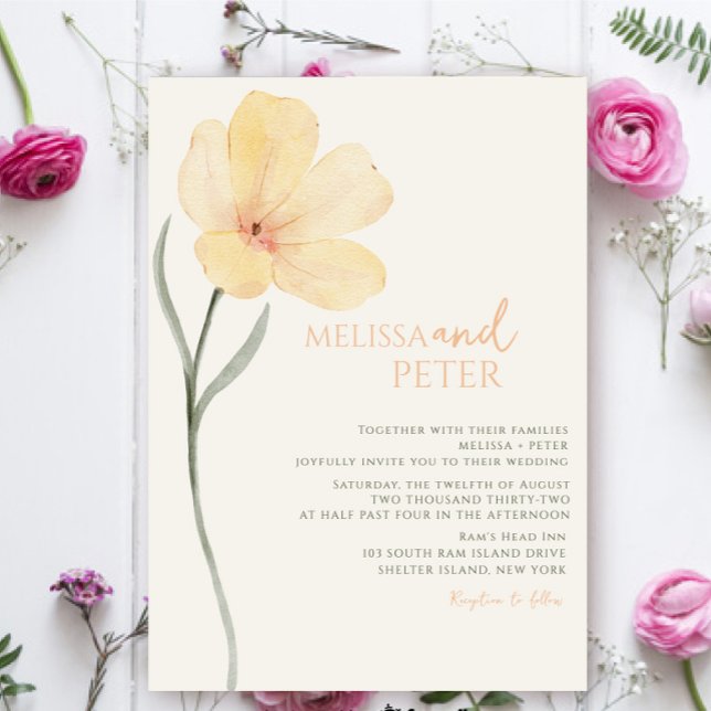 Wildflower Wedding Invitation (Creator Uploaded)
