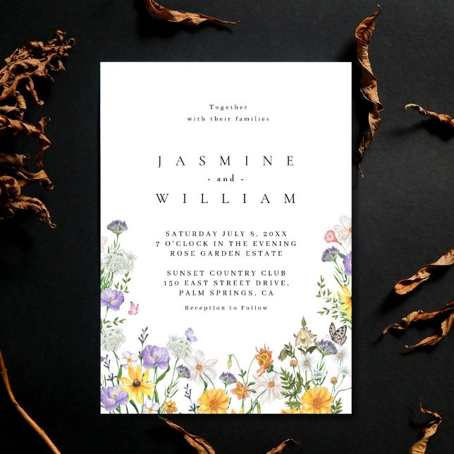 Wildflower  Wedding  Invitation (Creator Uploaded)