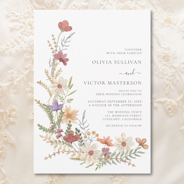 Wildflower Wedding Invitation (Creator Uploaded)