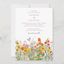 Wildflower Wedding Invitation