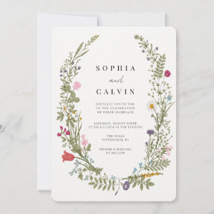 Wildflower Wedding Invitation